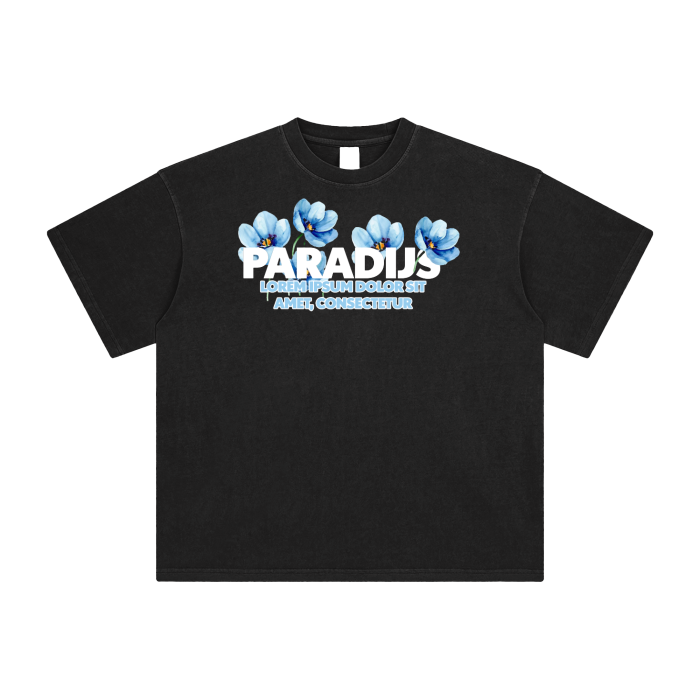 Paradijs Flowers Enzyme Washed T-Shirt