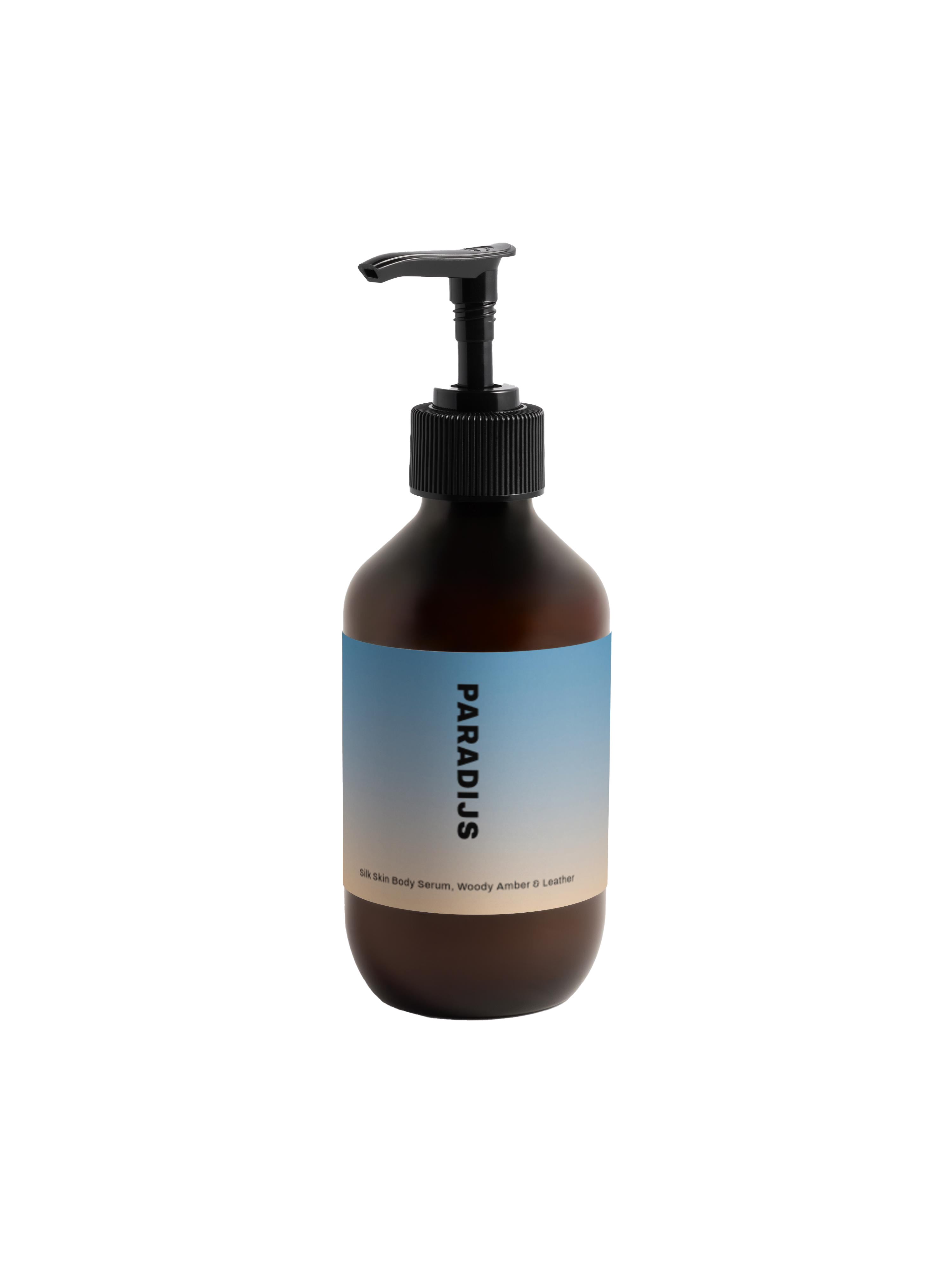 Silk Skin Body Serum, Woody Amber & Leather