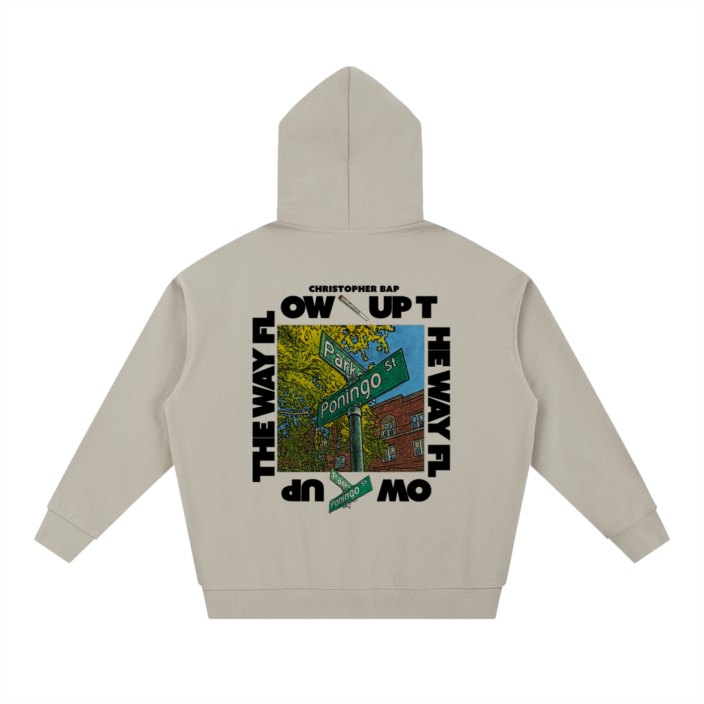 PARADIJS X THEO RECORDS : CHARLIES SON "UP THE WAY FLOW" HOODIE