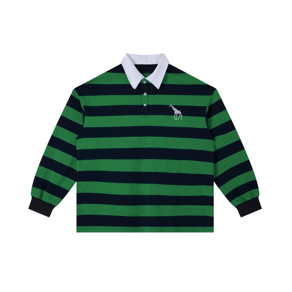 Giraffe Block Stripe Rugby Shirt