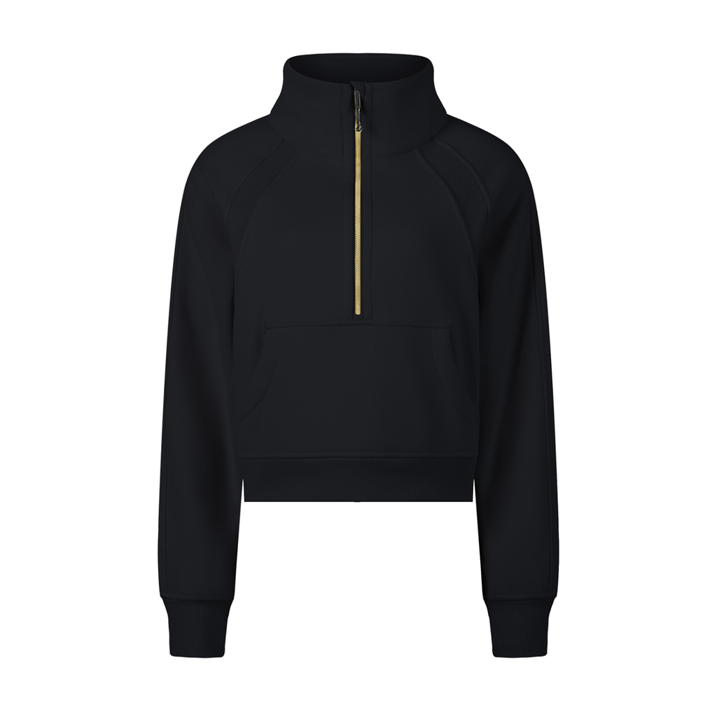 Yoga Cropped Half-Zip Sweatshirt