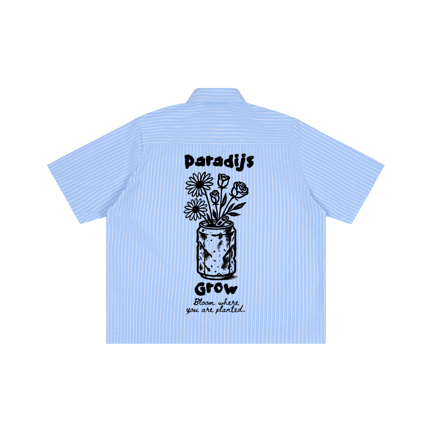 Grow Anywhere Striped Boxy Short Sleeve Shirt