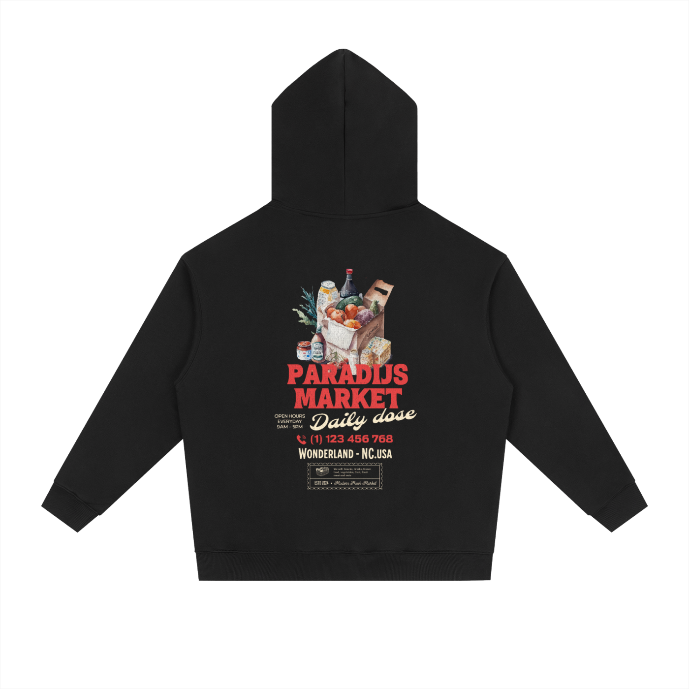 Fresh Market Heavyweight Drop-Shoulder Hoodie