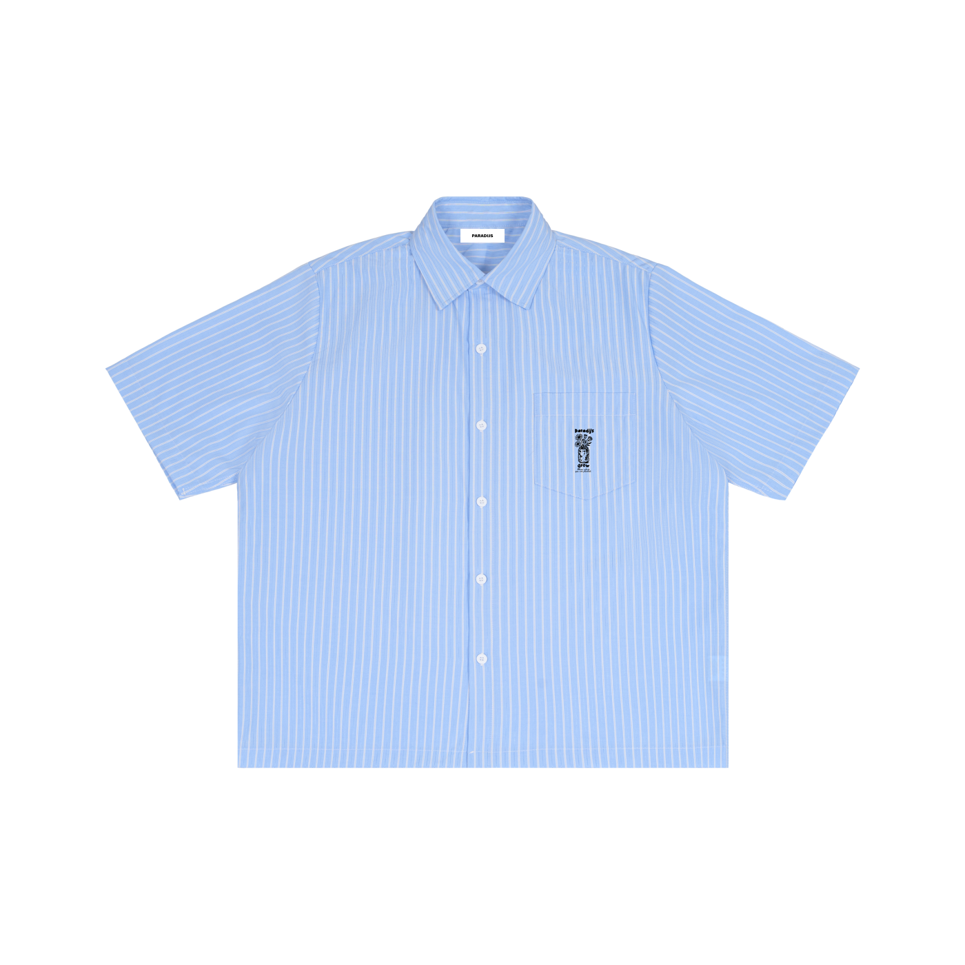 Grow Anywhere Striped Boxy Short Sleeve Shirt